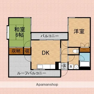 KM−みずほ台【402号室】の間取り