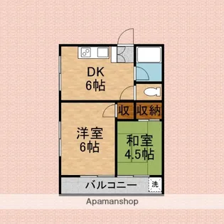 第一はしばハイツ【2階】の間取り