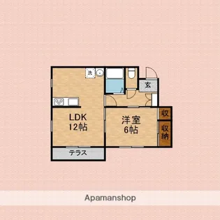 クイーンズパーク【1階】の間取り