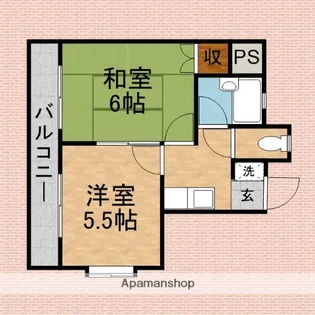 ビレッジ関沢【3階】の間取り