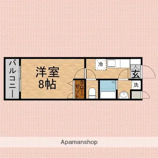 CHARMANT【303号室】の間取り