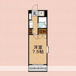 アルカサールS【206号室】の間取り