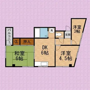 ラ・フィナート【3階】の間取り