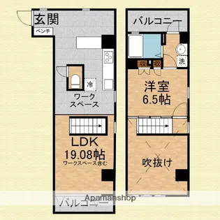 DIMENSION−5【B603号室】の間取り