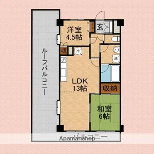 プレジデント朝霞台Ⅱ【4階】の間取り