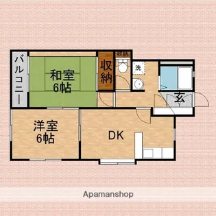 コンフォート中村【1階】の間取り