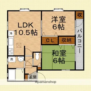 ディアコート志木【202号室】の間取り