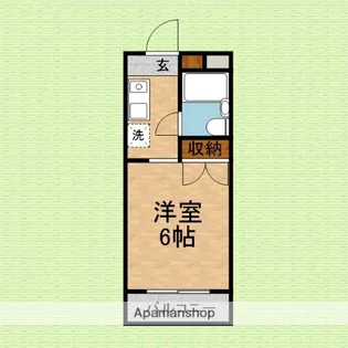 シャトレーヌ稲荷町【2階】の間取り