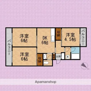 JUN上福岡【1階】の間取り