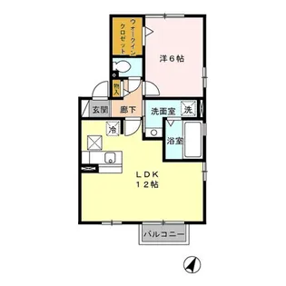 ウィスタリア【1階】の間取り
