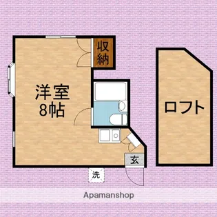 サンパレス南台【202号室】の間取り
