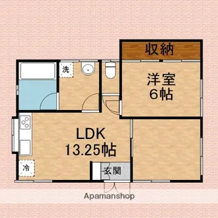 ハウスソレイユ【1階】の間取り