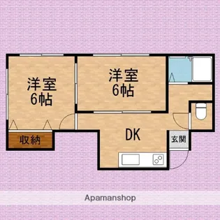 セイントハイツ【1階】の間取り