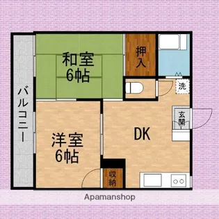 フォーブル明日香【2階】の間取り