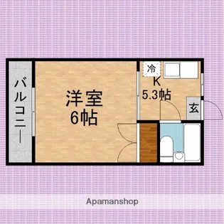 コーポ恵【1階】の間取り