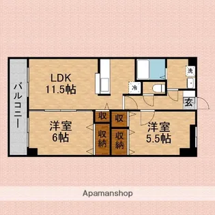 ALFA GRATO【306号室】の間取り