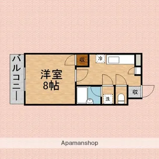 ボアール【305号室】の間取り
