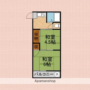 レジデンス星乃【2階】の間取り