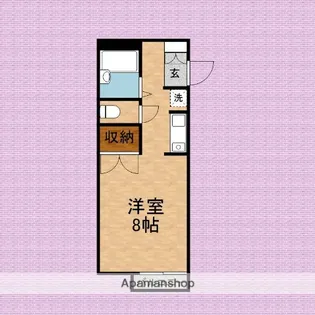 パークサイド【102号室】の間取り