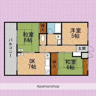 エクセル橋本【3階】の間取り