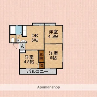 志木グリーンハイツ【2階】の間取り