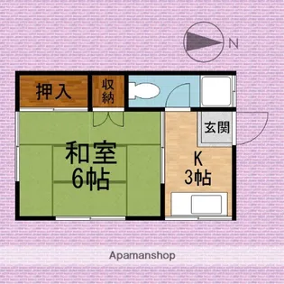 田島荘【2階】の間取り
