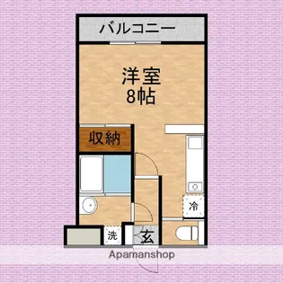 メゾン・ド・フルー壱番館【2階】の間取り