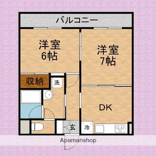 ウイング上福岡【2階】の間取り