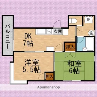 篠崎マンション【3階】の間取り