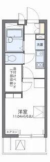 レオパレス岸町【3階】の間取り