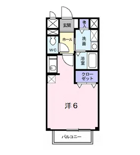 カーサ・ソレアード【1階】の間取り