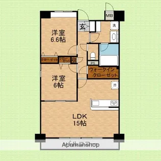 カーサパトリス【8階】の間取り