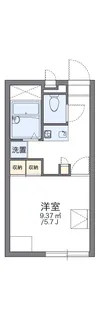 レオパレスカトレア【1階】の間取り