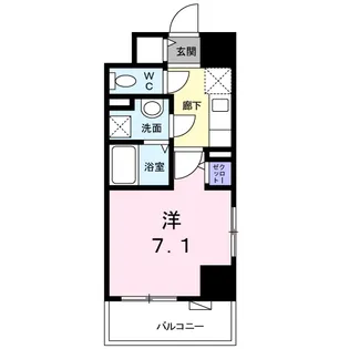 プラシード・アビタシオン【1階】の間取り