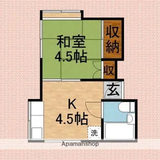 ハイツ新生【2階】の間取り