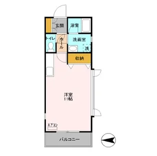 ビラ・フラワーヒル【2階】の間取り
