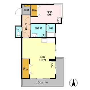 ビラ・フラワーヒル【1階】の間取り