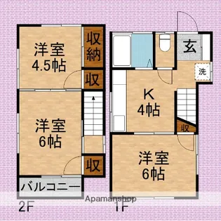 埼玉県新座市大和田5丁目【一戸建】の間取り