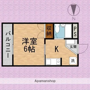 ウォーレンス【1階】の間取り