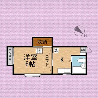 メイプル朝霞【201号室号室】の間取り