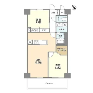 クリエール志木【507号室】の間取り