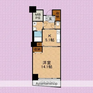 ココネ上福岡三番館【3階】の間取り