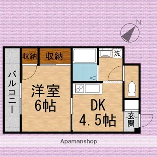 リディアメゾン川越【3階】の間取り
