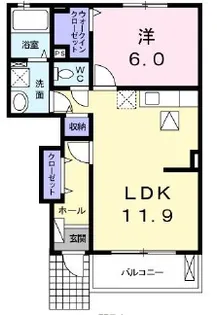 イースト フィールド【1階】の間取り