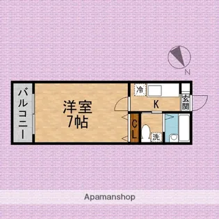 パサ・デ・ヒロ川越【1階】の間取り