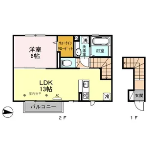 SUN MAISON K’S【2階】の間取り