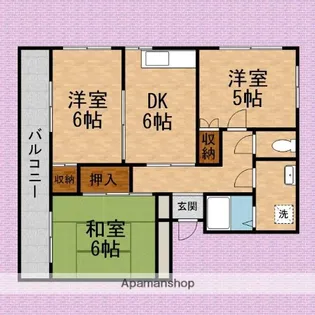 サンライズ根岸台【1階】の間取り