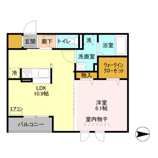 メルベーユ【2階】の間取り