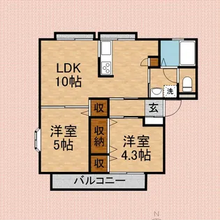 メゾン桂【101号室号室】の間取り