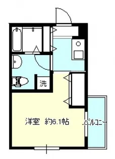 セレステ鶴瀬【104号室号室】の間取り